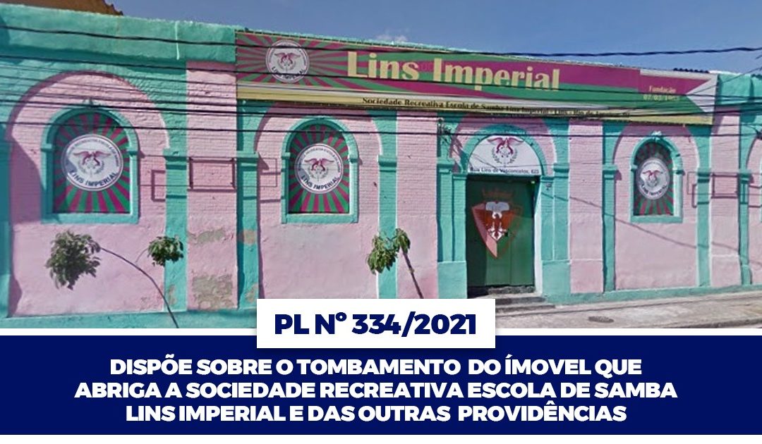 Tombamento do imóvel da Sociedade Recreativa Escola de Samba Lins Imperial
