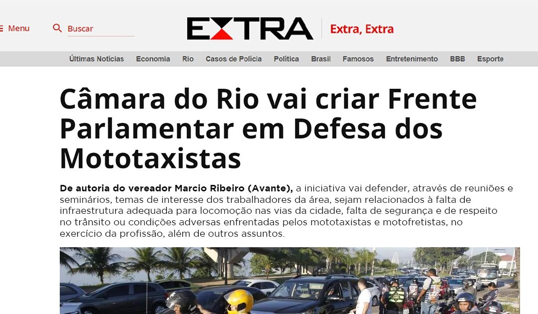 Criação da frente parlamentar em defesa dos mototaxistas
