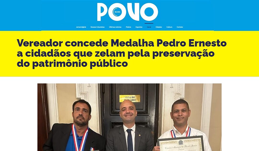 Medalha Pedro Ernesto a Renato Moraes e Luiz Carlos Lemos