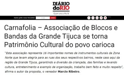 Carnafolia se torna Patrimônio Cultural do povo carioca