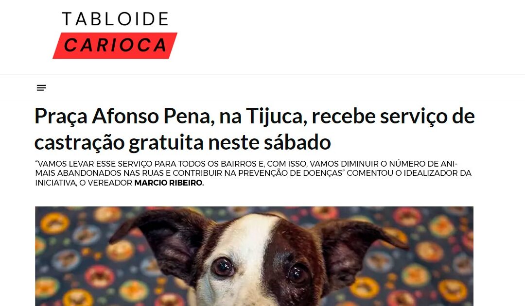 Praça Afonso Pena recebe serviço de castração gratuita
