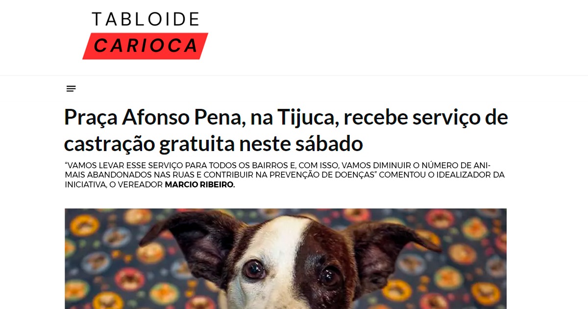 Praça Afonso Pena recebe serviço de castração gratuita