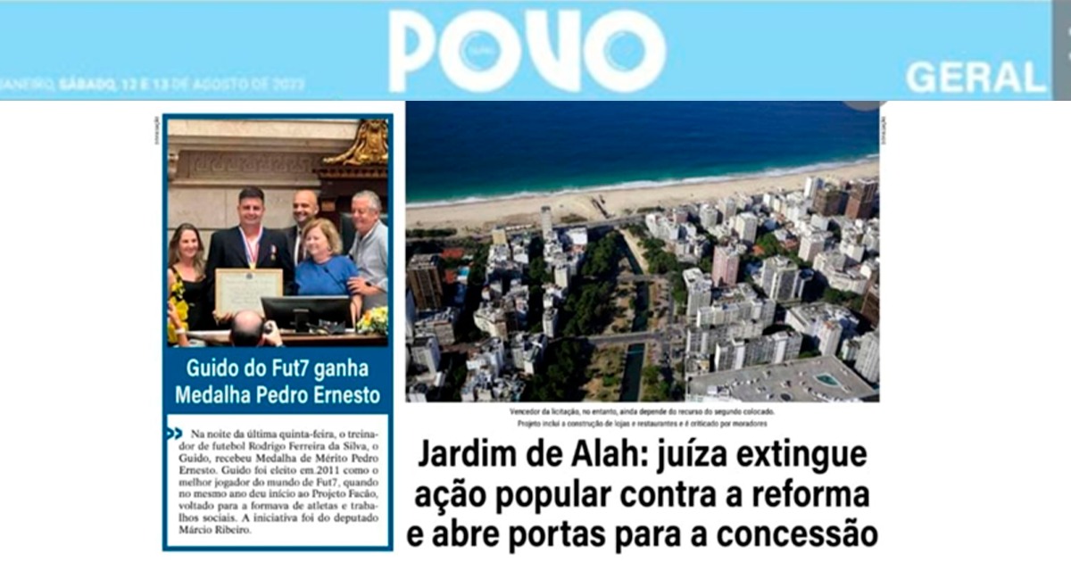 Medalha Pedro Ernesto é concedida a ex-atleta que se destaca com projetos sociais