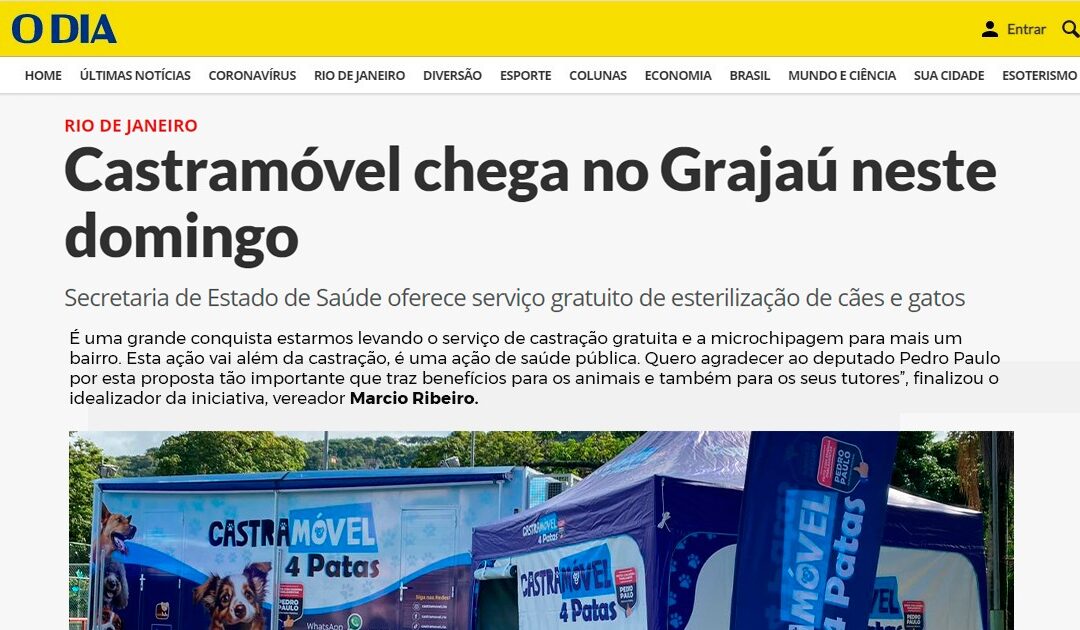 Serviço de castração gratuita chega a Praça Edmundo Rego, no Grajaú