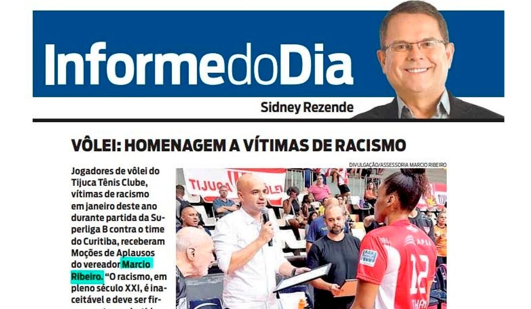 Entrega de moção às jogadoras de vôlei do Tijuca Tênis Clube