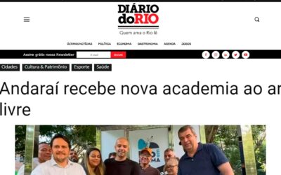 Academia gratuita ao ar livre é inaugurada no Andaraí