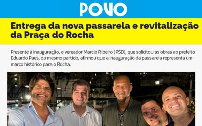 Entrega da passarela e revitalização da praça do Rocha