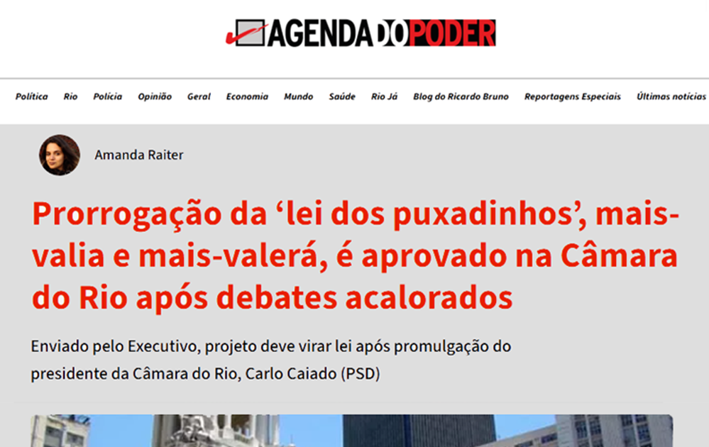 Câmara do Rio aprova prorrogação da ‘Lei dos Puxadinhos’ para regularização de obras irregulares
