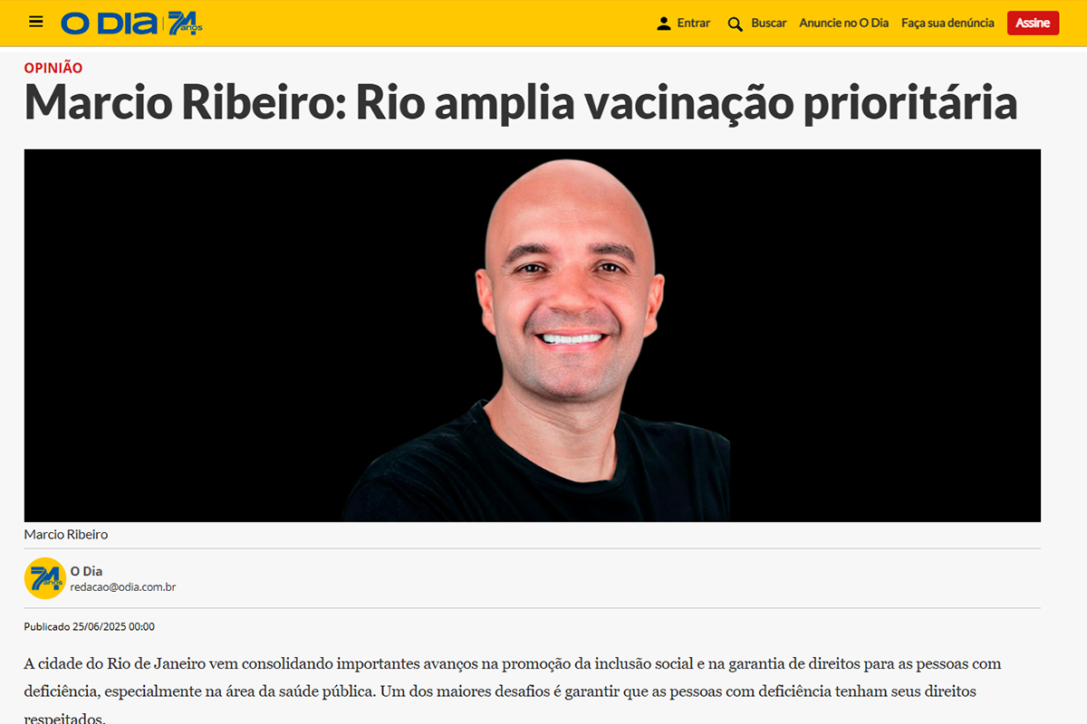 Rio amplia vacinação prioritária