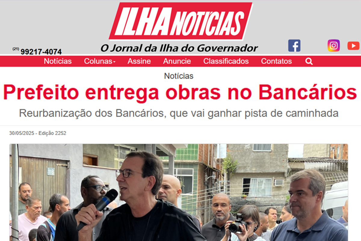 Prefeito entrega obras no Bancários