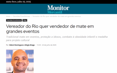 Vereador do Rio quer vendedor de mate em grandes eventos