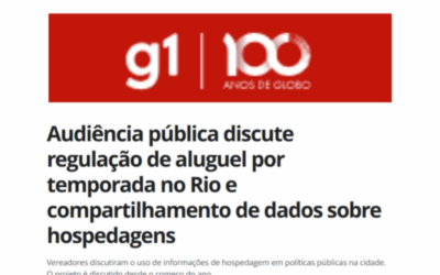 Audiência pública discute regulação de aluguel por temporada no Rio e compartilhamento de dados sobre hospedagens