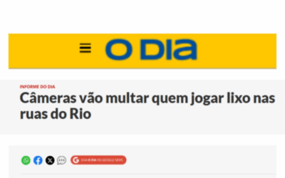 Câmeras vão multar quem jogar lixo nas ruas do Rio