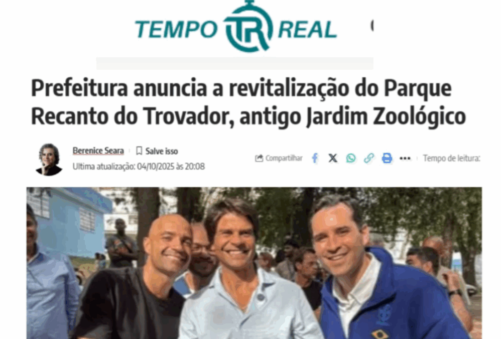 Prefeitura anuncia a revitalização do Parque Recanto do Trovador, antigo Jardim Zoológico