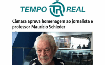 Câmara aprova homenagem ao jornalista e professor Maurício Schleder