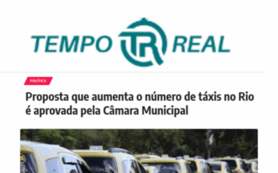 Câmara aprova projeto que amplia frota de táxis no Rio
