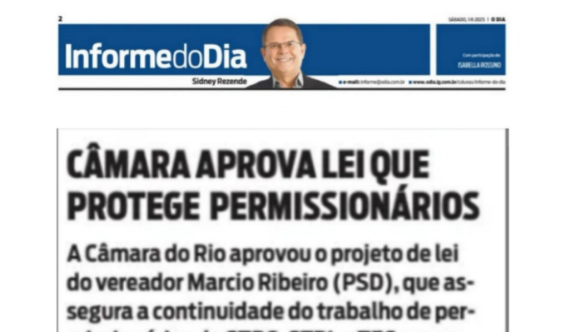 Câmara aprova lei que protege permissionários