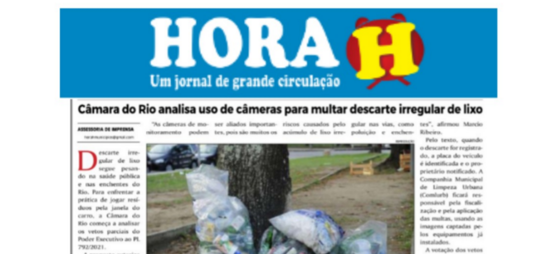 Câmara do Rio analisa uso de câmeras para multar descarte irregular de lixo