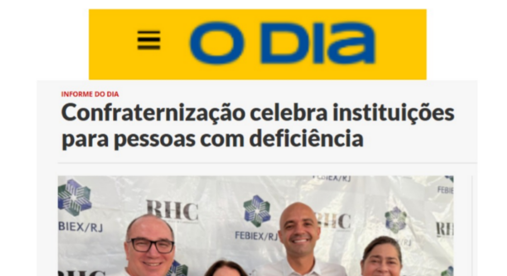Confraternização celebra instituições para pessoas com deficiência
