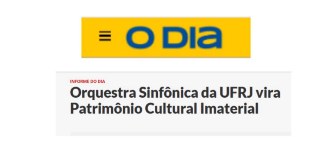 Câmara do Rio reconhece Orquestra Sinfônica da UFRJ como Patrimônio Cultural Imaterial da Cidade