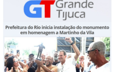 Prefeitura inicia instalação do monumento em homenagem a Martinho da Vila