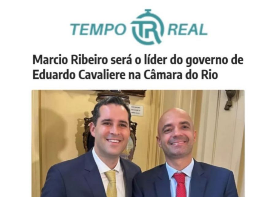 Marcio Ribeiro será líder do governo Eduardo Cavaliere na Câmara do Rio
