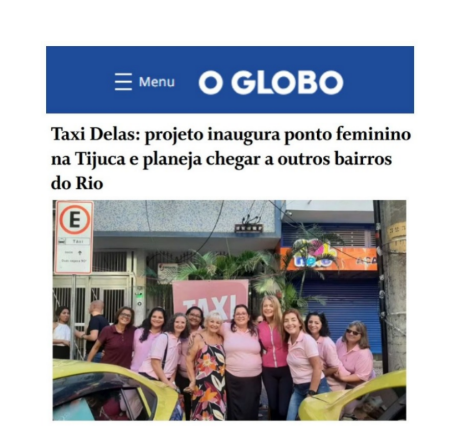 Tijuca ganha primeiro ponto feminino de táxi
