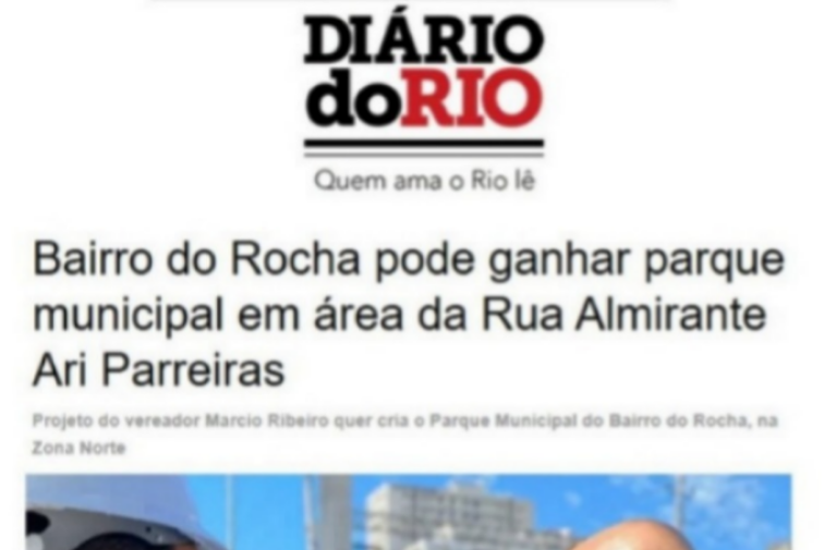 Bairro do Rocha pode ganhar parque municipal em área da Rua Almirante Ari Parreiras
