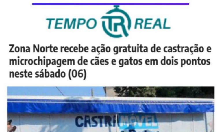 Ação gratuita de castração e microchipagem de cães e gatos