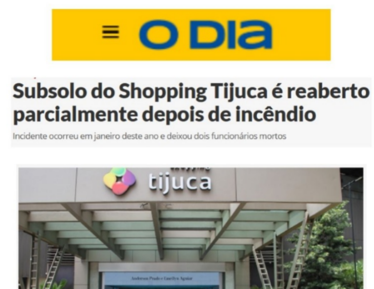 Shopping Tijuca retoma parcialmente atividades no subsolo